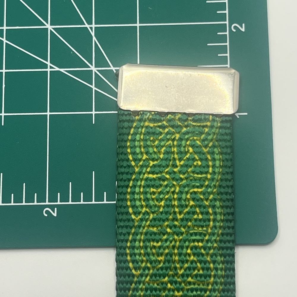 Green And Gold Irish Celtic Knot Belt 48" (Without Buckle) - Picture 5 of 5